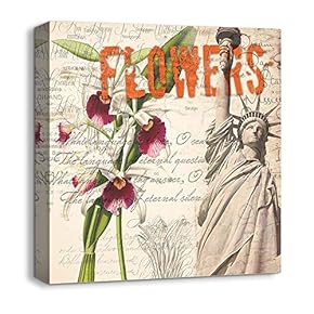 Canvas Wall Art for Living Room,Bedroom Home Decoration Vintage Artwork Ready to Hang - 12x12 inches