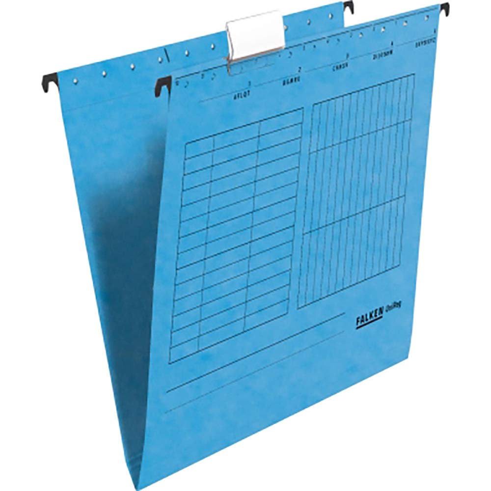 FALKEN Suspension File Blue A4 Display Tab Cardboard