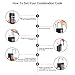 Combination Lock INLIFE 4 Digit Padlock Safe Protection for Suitcase Travel Bag Backpack Filing Cabinets Toolbox (Black)