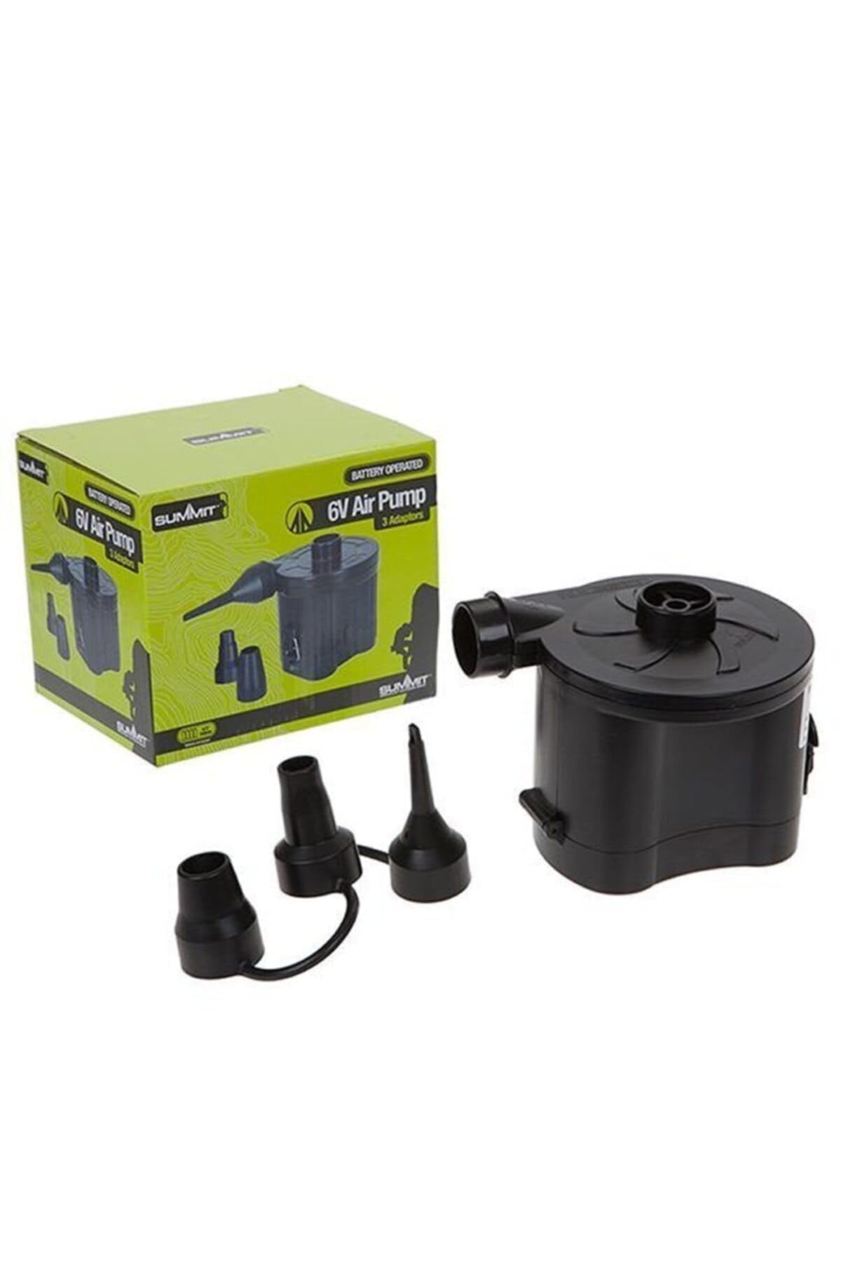 Summit Battery Powered Air Pump with 3 Adaptors - Black
