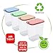 Airtight Dry Food Storage Container Set, Plastic Jars Canister, Cereal Keeper with Lid - Home and Kitchen (4 Piece)