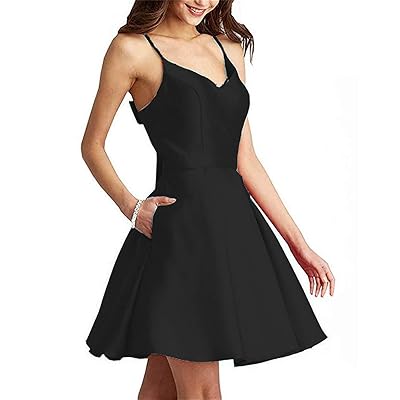 Rjer V Neck Homecoming Dresses Short With Pockets India | Ubuy
