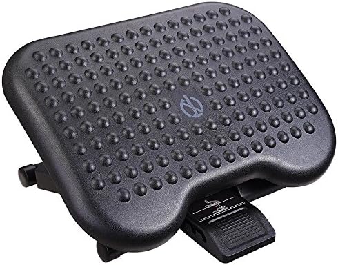 Triprel Inc Home Office Portable Ergonomic Foot Rest Massage Adjustable Angle Height Under Desk