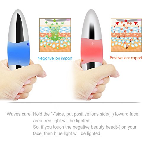 SUNMAY Sonic Facial Massager, Rechargeable Ionic Lifting Firming Face Skin Care Pen, Relieve Crow's Feet Forehead Wrinkle - Thumbnail 3