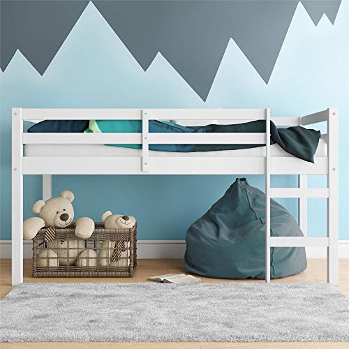 Dorel Living Milton Junior Twin Loft Bed, White Pricepulse