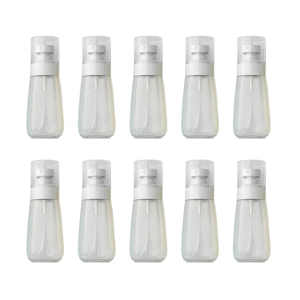 VOANZO 10PCS 80ml Spray Bottle UPG Cosmetics Sunscreen Bottle Mini Essential Oil Perfume Dispensing Spray Bottle Transparent
