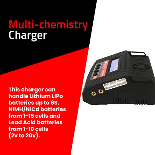 Venom Pro 2 Dual LiPo Battery Charger (XT60 HXT, EC3 JST Deans Alligator Clips Tamiya) RC Car