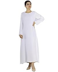 Zofocy Solid Color Women Abaya Modest Muslim Prayer