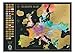 33¼ x 23½ Scratch Off World Map - Detailed World Map with US States and all Country Flags + Detailed US Map with State Flags and Landmarks
