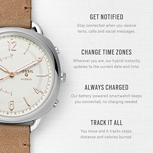 Fossil Accomplice SMARTWATCH híbrido para Mujer con Caja en Acero ...