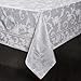 Benson Mills Harmony Scroll Woven Damask Fabric Tablecloth, Everyday, Parties, Special Occasions, Weddings and Holiday Table Cloth (60