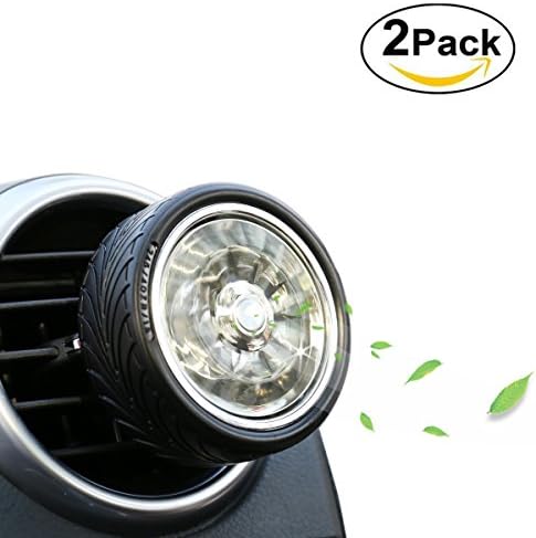 Car air Freshener, Vent Clip Aromatherapy Essential Oil Diffuser, Smoke Odor Eliminator with Ocean of Life Aroma Fragrance - 2 Pack