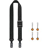 TARION Quick Release Magnetic Camera Neck Strap Magislide | Four Dyneema Cord Safety Anchors, 110 lb Load Capacity, 33-56 inches Adjustable, for DSLR SLR Mirrorless Cameras