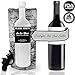 On The Move Travel Foldable Wine Bottle To Go Flask Premium Kit W/ Perfect Pour Spout Cap Heavy Duty Plastic Collapsible Flask For Wine - Holds Full 750 ml Bottle - Single Pack