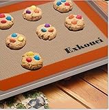 silicone Baking Mat, Non Stick Cookie Sheet Liner, Food Safe Silicone Baking Sheets for Food Baking and Cooking ( 3-Pack 2 Half Sheets + 1 Qtr Sheet )