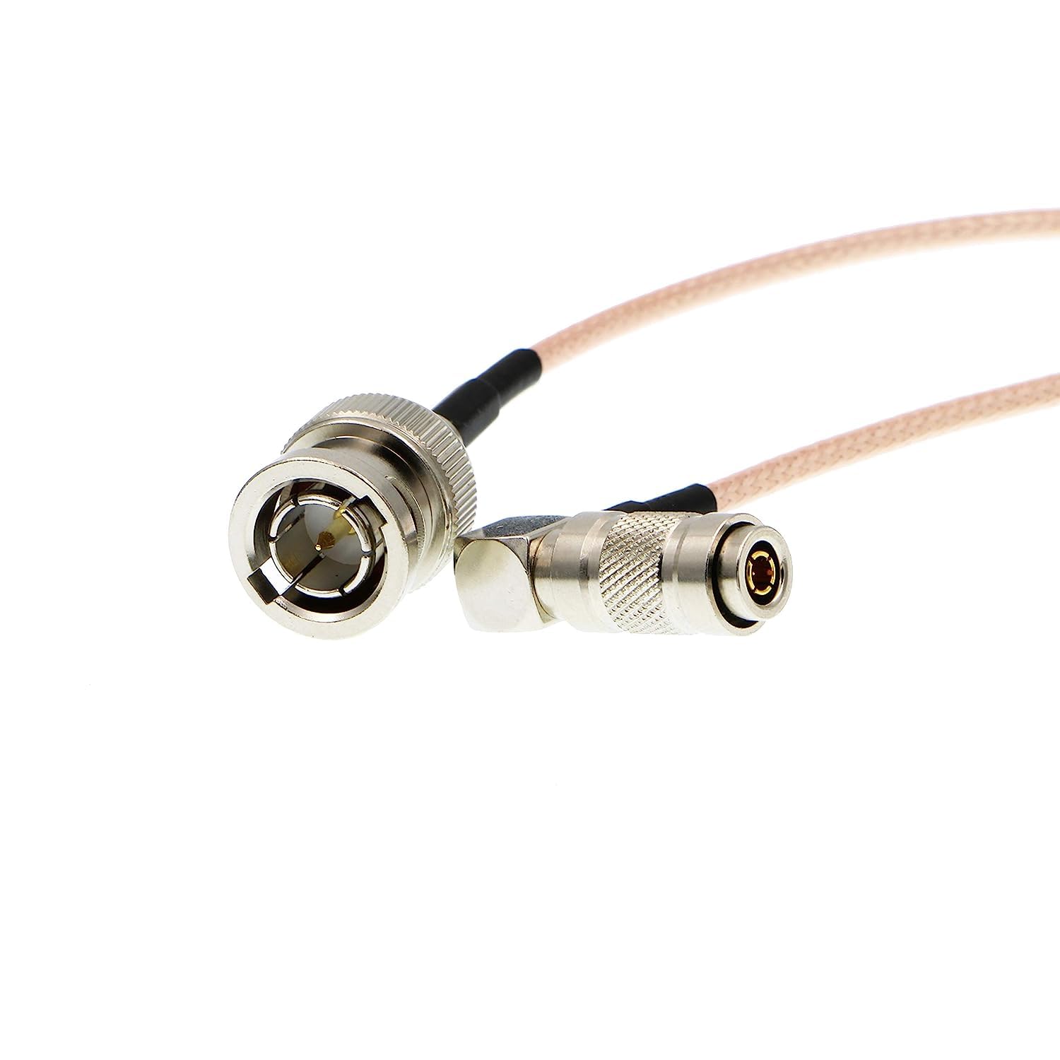 Uonecn Right Angle DIN 1.0/2.3 mini BNC to HD SDI BNC RG179 RF Coaxial Cable Video Cable For Blackmagic HyperDeck Shuttle 75ohm โ image 1