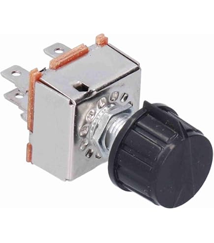 Interrupteur De Soufflerie Climatisation Voiture – 3 Vitesses + Off – Universel, Remplacement Facile – Bouton Plastique, 12V, 25A