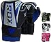 RDX Kids Boxing Gloves for Training & Muay Thai - Maya Hide Leather Junior 4oz, 6oz Mitts for Sparring, Fighting & Kickboxing - Good for Youth Punch Bag, Grappling Dummy and Focus Pads Punching