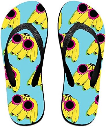 Couple Flip Flops Banana Sunglasses Bikini Print Chic Sandals Slipper Rubber Non-Slip Beach Thong Slippers