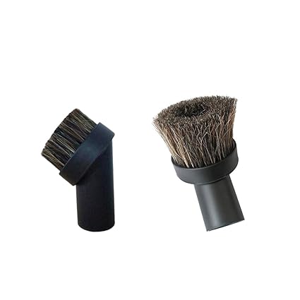 MagiDeal 1-1/4 32mm Replacement Vacuum Cleaner Brush Round Dusting Brush Soft Horsehair Vacuum Attachment Brushes Head, Set of 2