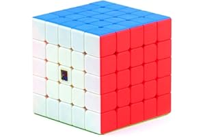 BroMocube Moyu Meilong Magic Cube Stickerless MFJS Puzzle Speed Cube Educational Toys for Children (Meilong 5x5)