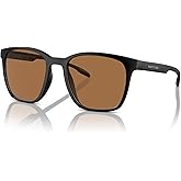 Native Unisex Sunglasses Matte Black Frame, Brown Polarized Lenses, 54MM