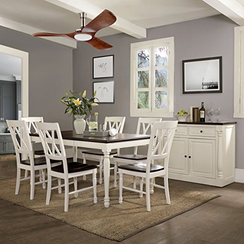 Crosley Furniture Shelby Dining Set with Table and Extension Leaf, 7