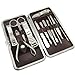 12 Pcs Nail Care Personal Manicure & Pedicure Set, Travel & Grooming Kit