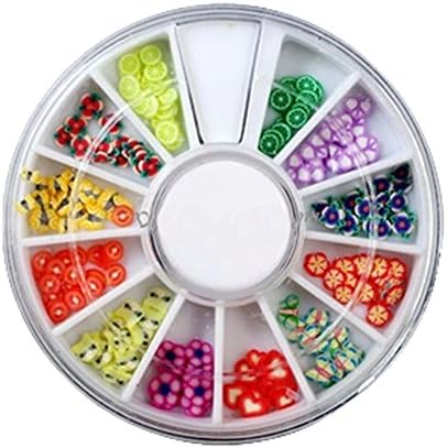 3D Design Nail Art Different DIY Nail Art Stud Wheel Manicure, F