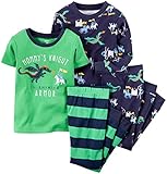 Carter's Baby Boys' 4 Piece Slogan Tee PJ Set (Baby)