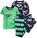 Carter's Baby Boys' 4 Piece Slogan Tee PJ Set (Baby)