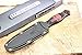 Wartech HWT212 10.25 Inch Full Tang Fixed Blade Hunting Knife with Plastic Hard Sheath (Red)