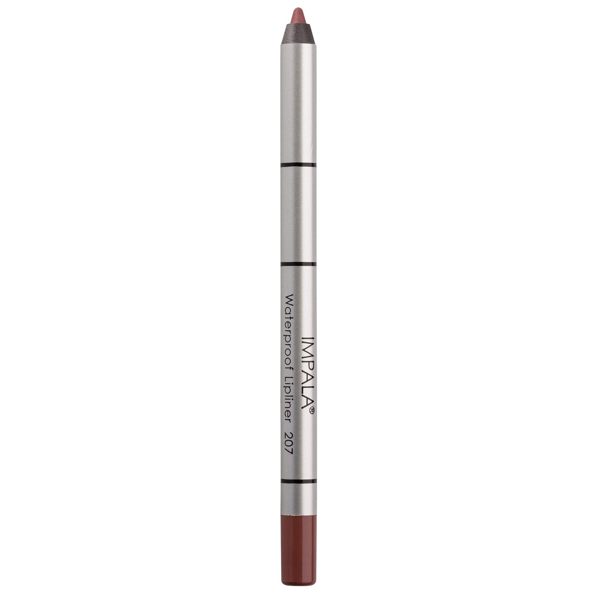 IMPALA | Creamy Waterproof Lip Pencil Grayish Pink Color 207 | Permanent Lip Liner | Waterproof Lip Pencil | Long-lasting Lip Liner | Volumizing Effect