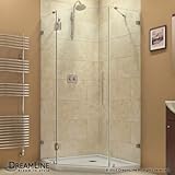 DreamLine Prism Lux 38 in. D x 38 in. W, Frameless Hinged Shower Enclosure, 3/8