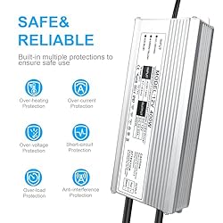 LightingWill LED Driver 400 Watts Waterproof IP67