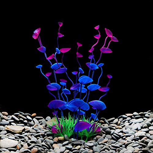 Simulation Plants,Small◕‿◕ Artificial Aquatic Plants Vivid Simulation Plant Creature Aquarium Landscape 4 PCS