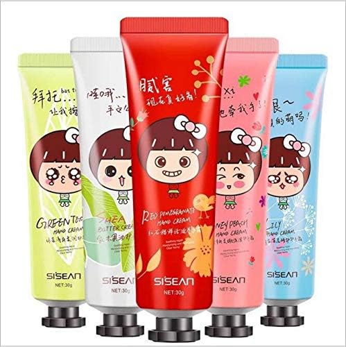Moisturizing Whitening Anti-Aging Chamomile Smooth Body Lotion Repair Hands Cream 30G Hand Cream Beauty Makeup Maquiagem 3 Sky blue