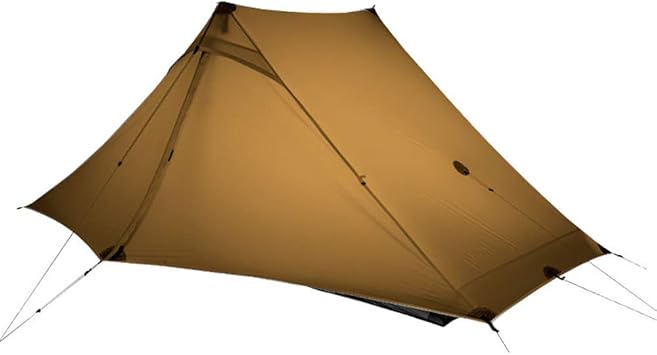 Amazon 3fulgear青い山2pro ポールレステント テント 2人用 アウトドア 二重層 超軽量 両面シリコンコーティング 防風防水 登山用テント カーキ スリーシーズン 无 テント本体