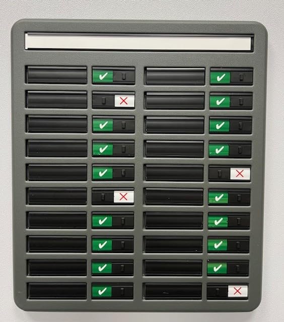 Nobo 355 38093 In/Out board with 20 name capacity, EACH