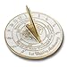 The Metal Foundry 1st Sundial - Recycled Solid Brass UK Manufactured Home Decor Or Garden Present Idea for Him, Her, Parents, Friends Or Couple On Their First Year of Marriage