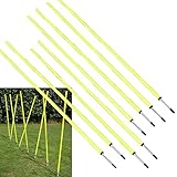 BlueDot Trading Soccer Agility Training Poles (8 Poles), 5' 8-1/4"