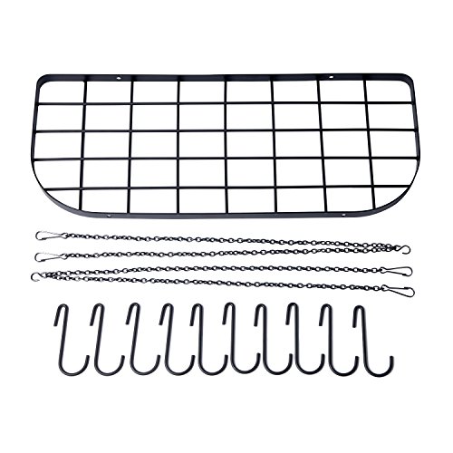 VDOMUS Pot Rack Ceiling Mount Cookware Rack Hanging Hanger Organizer with Hooks, Black 7 VDOMUS Pot Rack Ceiling Mount Cookware Rack Hanging Hanger Organizer with Hooks, Black - Image 8