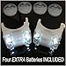 Bright Eyes Portable Marine LED Navigation Safety Stern Lights for Kayak Canoe Dinghy or Yacht | White | Silicone Rubber Battery Powered and Water-Resistant