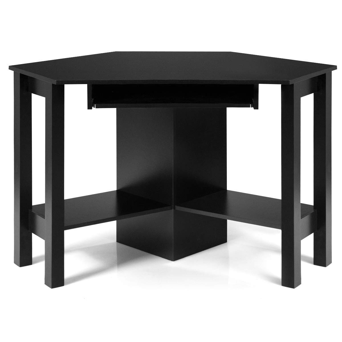 COSTWAY Mesa de Ordenador Escritorio Esquinera 120 x 60 x 76,5 cm TV