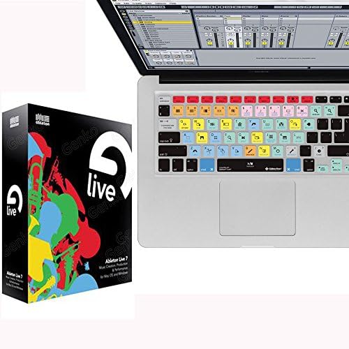 Ableton Live Shortcut Keyboard Cover Mac Silicone Portector Skin For Macbook Air 13 & Macbook Pro 13 15 17, Retina (US / European ISO Keyboard) (EU/US Both)