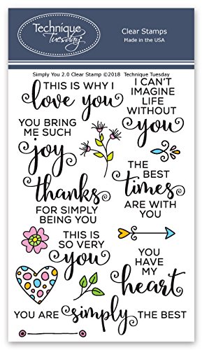 Simply You 2.0 Clear Stamps | Clear Rubber Stamps | Photopolymer Stamps | Card Making Supplies | Scrapbooking Stamps