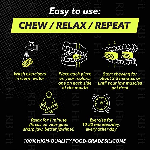 Chisel Your Jaw Exerciser Tablets Jawline Shaper Facial Fitness