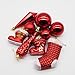 AMS Shatterproof Clear Plastic Christmas Ball Ornaments Decorative Xmas Balls Baubles Set with Stuffed Delicate Decoration (21pcs)…