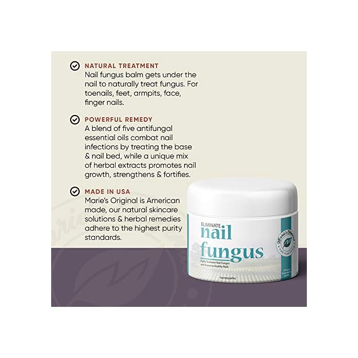 Marie's Original Nail and Toenail Fungus Cream Natural Organic Handmade Antifungal Healing