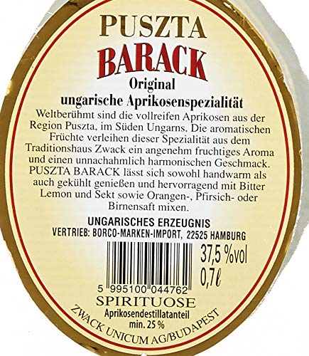 Puszta Barack Original Ungarischer Aprikosenschnaps Obstbrände ( 0.7 l) – Bild 6